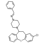 CAS 登录号：86758-89-6， (E)-N-[4-(2-氯-10,11-二氢二苯并[b,f]硫杂卓-10-基)-1-哌嗪基]-1-苯基甲亚胺