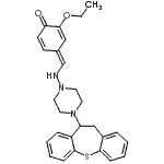 CAS#: 86759-00-4, (4E)-4-({[4-(10,11-Dihydrodibenzo[b,f]thiepin-10-yl)-1-piperazinyl]amino}methylene)-2-ethoxy-2,5-cyclohexadien-1-one