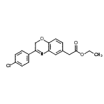 CAS#: 86818-20-4, Ethyl [3-(4-chlorophenyl)-2H-1,4-benzoxazin-6-yl]acetate