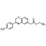 CAS#: 86818-22-6, Ethyl [3-(4-methylphenyl)-2H-1,4-benzoxazin-6-yl]acetate