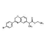 CAS#: 86818-24-8, Ethyl 2-[3-(4-bromophenyl)-2H-1,4-benzoxazin-6-yl]propanoate