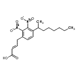CAS#: 86841-63-6, (2E)-4-[2,3-Dinitro-4-(2-octanyl)phenyl]-2-butenoic acid