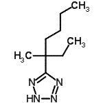 CAS 登录号：86842-37-7， 5-(3-甲基-3-庚烷基)-2H-四唑