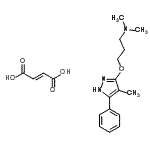 CAS#: 86871-71-8, N,N-Dimethyl-3-[(4-methyl-5-phenyl-1H-pyrazol-3-yl)oxy]-1-propanamine (2E)-2-butenedioate (1:1)