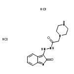 CAS#: 86873-20-3, N'-(2-Oxo-2H-indol-3-yl)-2-(1-piperazinyl)acetohydrazide dihydrochloride