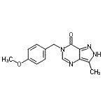 CAS#: 86927-78-8, 6-(4-Methoxybenzyl)-3-methyl-2,6-dihydro-7H-pyrazolo[4,3-d]pyrimidin-7-one