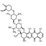 CAS#: 86944-87-8, (1R,2R,4S)-2-Ethyl-2,4,7,10,12-pentahydroxy-6,11-dioxo-1,2,3,4,6,11-hexahydro-1-tetracenyl 2,3,6-trideoxy-4-O-{2,6-dideoxy-4-O-[(2R,6S)-6-methyl-5-oxotetrahydro-2H-pyran-2-yl]-alpha-L-lyxo-hexopyranos yl}-3-(dimethylamino)-alpha-L-lyxo-hexopyranoside