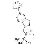 CAS#: 869725-77-9, 2-(1-{[Dimethyl(2-methyl-2-propanyl)silyl]oxy}-2,3-dihydro-1H-inden-5-yl)-1,3-thiazole