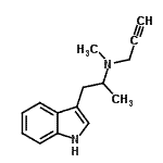 CAS#: 86995-94-0, N-[1-(1H-Indol-3-yl)-2-propanyl]-N-methyl-2-propyn-1-amine