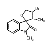 CAS#: 870152-13-9, 4-Bromo-1',3-dimethyl-5H-spiro[furan-2,3'-indol]-2'(1'H)-one