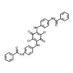 CAS#: 87021-59-8, N,N'-[(2,5-Dichloro-3,6-dioxo-1,4-cyclohexadiene-1,4-diyl)bis(imino-4,1-phenylene)]dibenzamide
