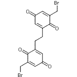 CAS#: 87050-83-7, 2,2'-(1,2-Ethanediyl)bis[6-(bromomethyl)-1,4-benzoquinone]