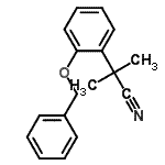 CAS 登录号：870552-27-5， 2-(2-苄基氧基苯基)-2-甲基-丙腈