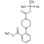 CAS#: 870703-74-5, 2-Methyl-2-propanyl 4-[2-(methoxycarbonyl)phenyl]-1-piperazinecarboxylate