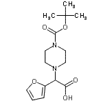 CAS#: 870719-85-0, 2-Furyl(4-{[(2-methyl-2-propanyl)oxy]carbonyl}-1-piperazinyl)acetic acid