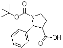 CAS#: 870721-53-2, 1-{[(2-Methyl-2-propanyl)oxy]carbonyl}-2-phenyl-3-pyrrolidinecarboxylic acid