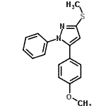 CAS#: 871110-15-5, 5-(4-Methoxyphenyl)-3-(methylsulfanyl)-1-phenyl-1H-pyrazole
