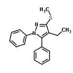 CAS#: 871110-28-0, 4-Ethyl-3-(methylsulfanyl)-1,5-diphenyl-1H-pyrazole