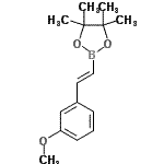 CAS 登录号：871125-68-7， 2-[(E)-2-(3-甲氧基苯基)乙烯基]-4,4,5,5-四甲基-1,3,2-二氧硼戊环
