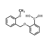 CAS 登录号：871125-76-7， {2-[(2-甲氧基苄基)氧基]苯基}硼酸