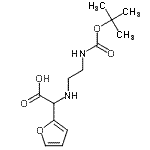 CAS#: 871125-85-8, 2-Furyl{[2-({[(2-methyl-2-propanyl)oxy]carbonyl}amino)ethyl]amino}acetic acid