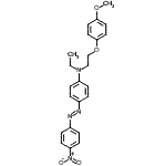 CAS#: 871126-38-4, N-Ethyl-N-[2-(4-methoxyphenoxy)ethyl]-4-[(E)-(4-nitrophenyl)diazenyl]aniline