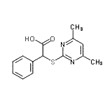 CAS#: 87125-95-9, [(4,6-Dimethyl-2-pyrimidinyl)sulfanyl](phenyl)acetic acid
