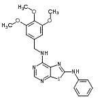 CAS#: 871266-77-2, N<sup>2</sup>-Phenyl-N<sup>7</sup>-(3,4,5-trimethoxybenzyl)[1,3]thiazolo[5,4-d]pyrimidine-2,7-diamine