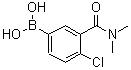 CAS 登录号：871332-76-2， [4-氯-3-(二甲基氨基甲酰)苯基]硼酸