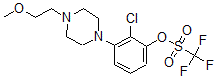 CAS 登录号：871356-24-0， 1,1,1-三氟-甲烷磺酸 2-氯-3-[4-(2-甲氧基乙基)-1-哌嗪基]苯基酯