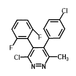 CAS 登录号：871513-21-2， 3-氯-5-(4-氯苯基)-4-(2,6-二氟苯基)-6-甲基哒嗪