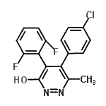 CAS#: 871513-60-9, 5-(4-Chlorophenyl)-4-(2,6-difluorophenyl)-6-methyl-3-pyridazinol