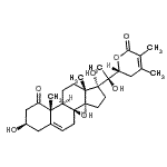 CAS#: 87168-24-9, (3beta,22R)-3,14,17,20-Tetrahydroxy-22,26-epoxyergosta-5,24-diene-1,26-dione