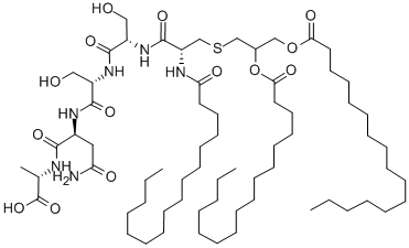 CAS#: 87173-03-3, 2,3-Bis(palmitoyloxy)-2-propyl-N-palmitoyl-cysteinyl-seryl-seryl-asparaginyl-alanine