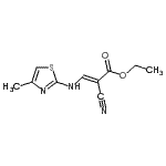 CAS#: 871926-00-0, Ethyl (2E)-2-cyano-3-[(4-methyl-1,3-thiazol-2-yl)amino]acrylate