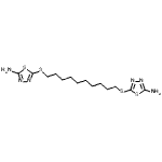 CAS#: 87202-63-9, 5,5'-(1,10-Decanediyldisulfanediyl)bis(1,3,4-thiadiazol-2-amine)