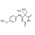 CAS#: 87215-90-5, 5,5-Diethyl-6-[(4-methoxyphenyl)amino]-2,4(3H,5H)-pyrimidinedione