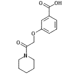 CAS#: 872196-57-1, 3-[2-Oxo-2-(1-piperidinyl)ethoxy]benzoic acid