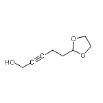 CAS#: 87226-66-2, 5-(1,3-Dioxolan-2-yl)-2-pentyn-1-ol