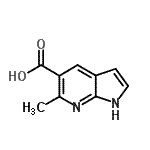 CAS#: 872355-55-0, 6-Methyl-1H-pyrrolo[2,3-b]pyridine-5-carboxylic acid