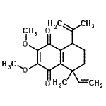 CAS#: 87255-09-2, 8-Isopropenyl-2,3-dimethoxy-5-methyl-5-vinyl-5,6,7,8-tetrahydro-1,4-naphthalenedione
