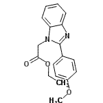 CAS#: 872604-78-9, Ethyl [2-(4-methoxyphenyl)-1H-benzimidazol-1-yl]acetate