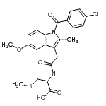 CAS#: 87270-38-0, N-{[1-(4-Chlorobenzoyl)-5-methoxy-2-methyl-1H-indol-3-yl]acetyl}-S-methyl-L-cysteine