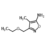 CAS#: 872788-57-3, 3-(Ethoxymethyl)-4-methyl-1,2-oxazol-5-amine