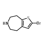 CAS#: 873015-85-1, 2-Bromo-5,6,7,8-tetrahydro-4H-thieno[2,3-d]azepine