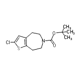 CAS#: 873016-30-9, 2-Methyl-2-propanyl 2-chloro-4,5,7,8-tetrahydro-6H-thieno[2,3-d]azepine-6-carboxylate