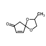 CAS#: 87306-23-8, 2-Methyl-1,4-dioxaspiro[4.4]non-8-en-7-one