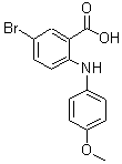 CAS#: 873914-47-7, 5-Bromo-2-[(4-methoxyphenyl)amino]benzoic acid