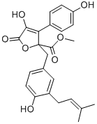 CAS#: 87414-49-1, [4-Hydroxy-3-(3-methylbut-2-enyl)phenyl]methyl (2R)-4-hydroxy-3-(4-hydroxyphenyl)-2-methyl-5-oxofuran-2-carboxylate