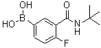 CAS 登录号：874219-26-8， {4-氟-3-[(2-甲基-2-丙基)氨基甲酰]苯基}硼酸